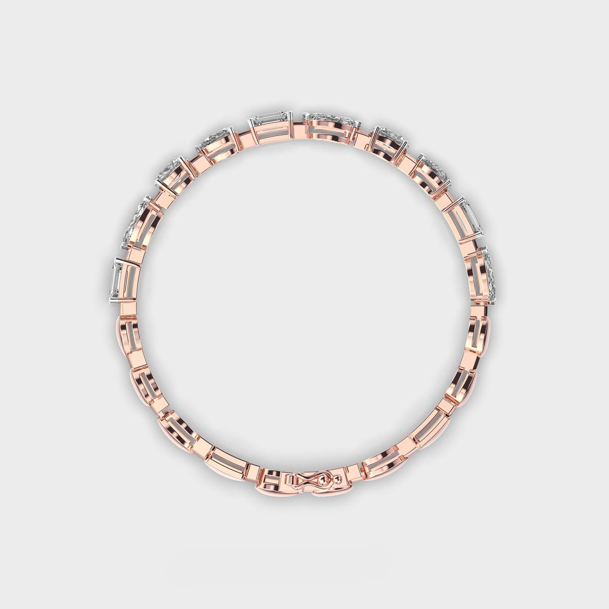 Mixed Diamond Charming Bracelet