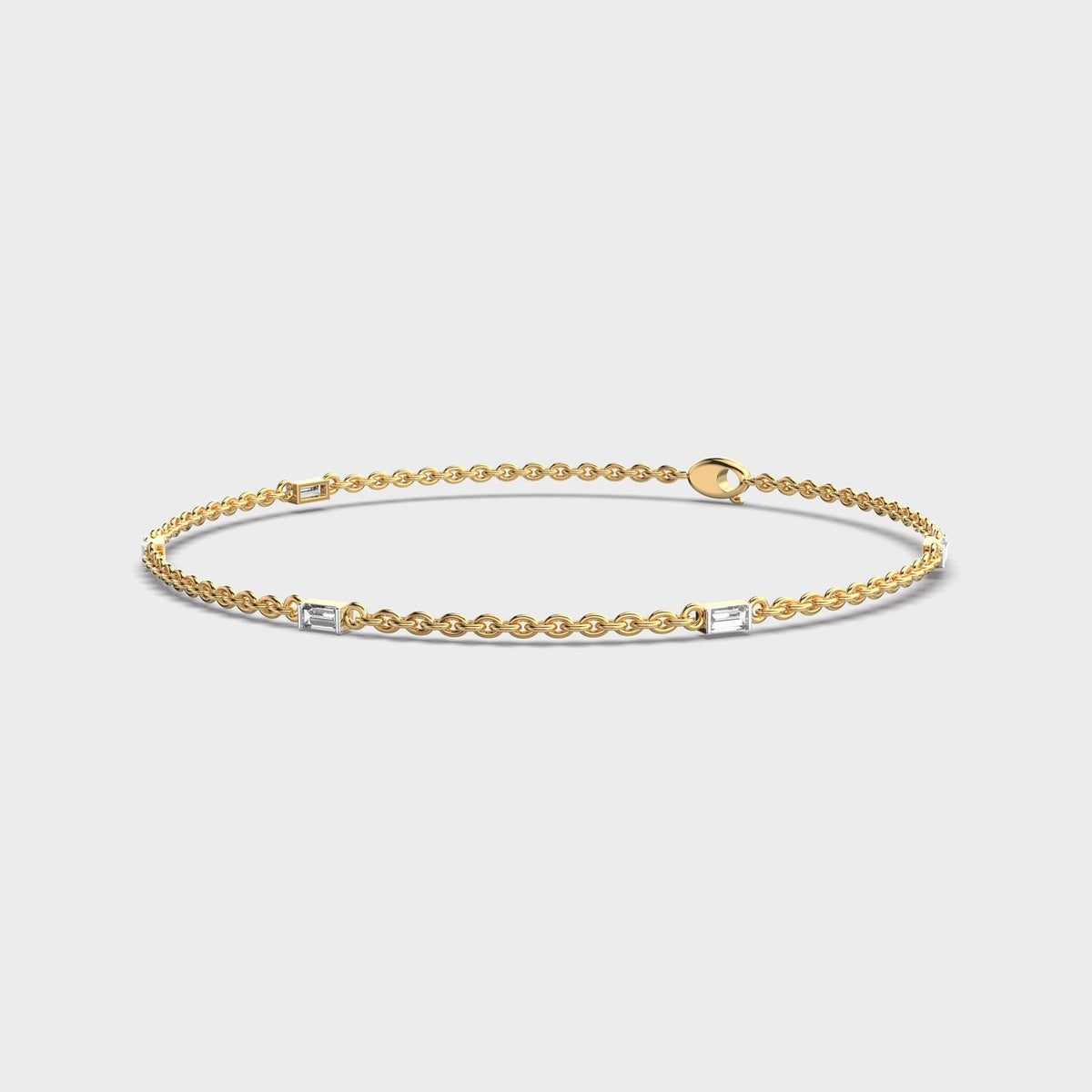 Lustrous Axis Diamond Bracelet