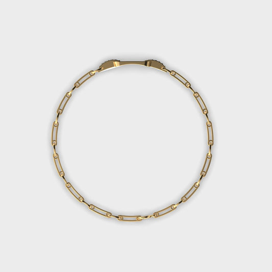 Unity of Facets Diamond Bracelet