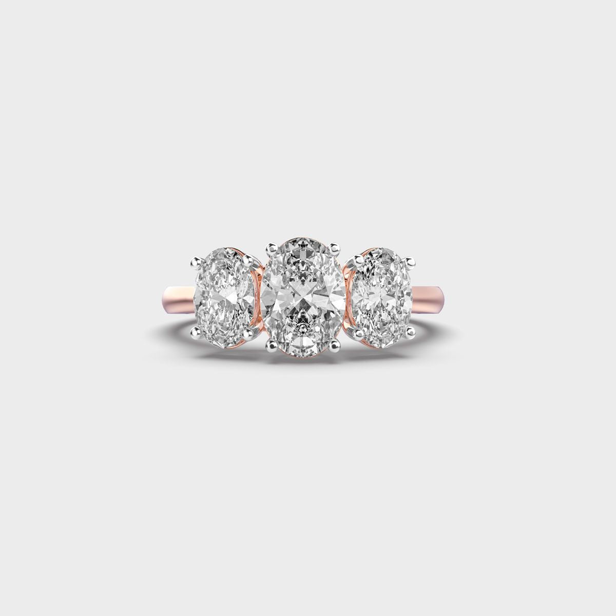 Three Stone Glimmer Diamond Ring - View 6