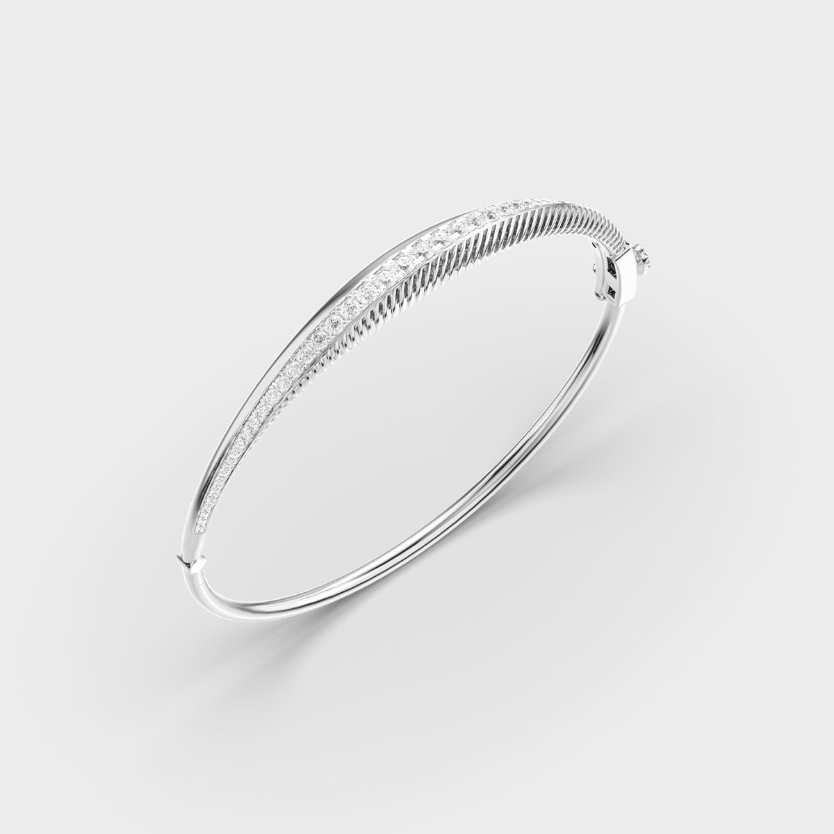 Signature Linear Emblem Diamond Bracelet