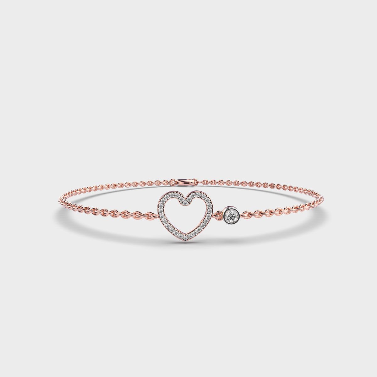 All Hearts Together Diamond Bracelet