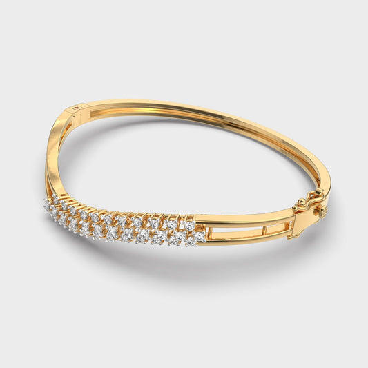Serenade Wave Glam Diamond Bracelet