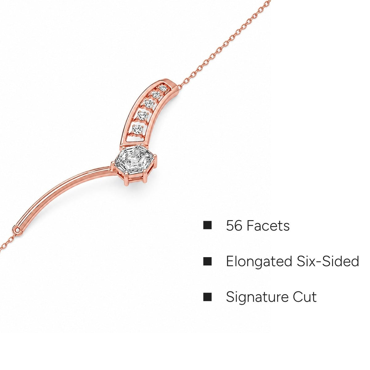 Hexa Horizon Chain Bracelet