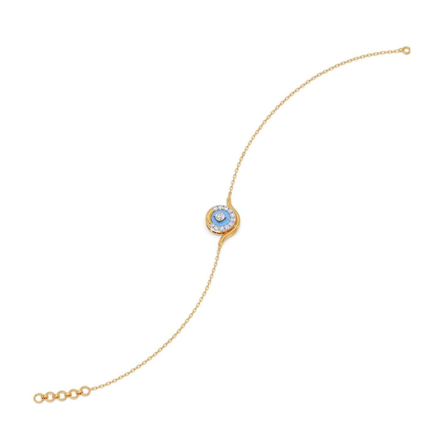Cotton Candy Swirling Diamond Bracelet