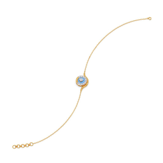 Cotton Candy Swirling Diamond Bracelet