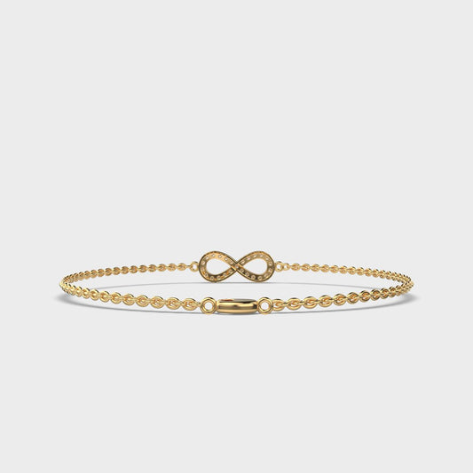 Eternity Glam Diamond Encrusted Chain Bracelet