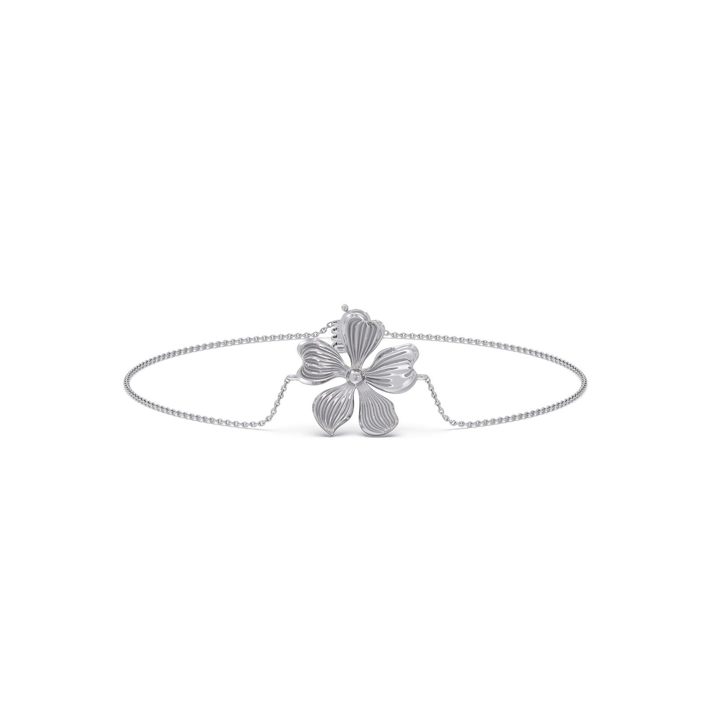 Floret Plain Gold Chain Bracelet