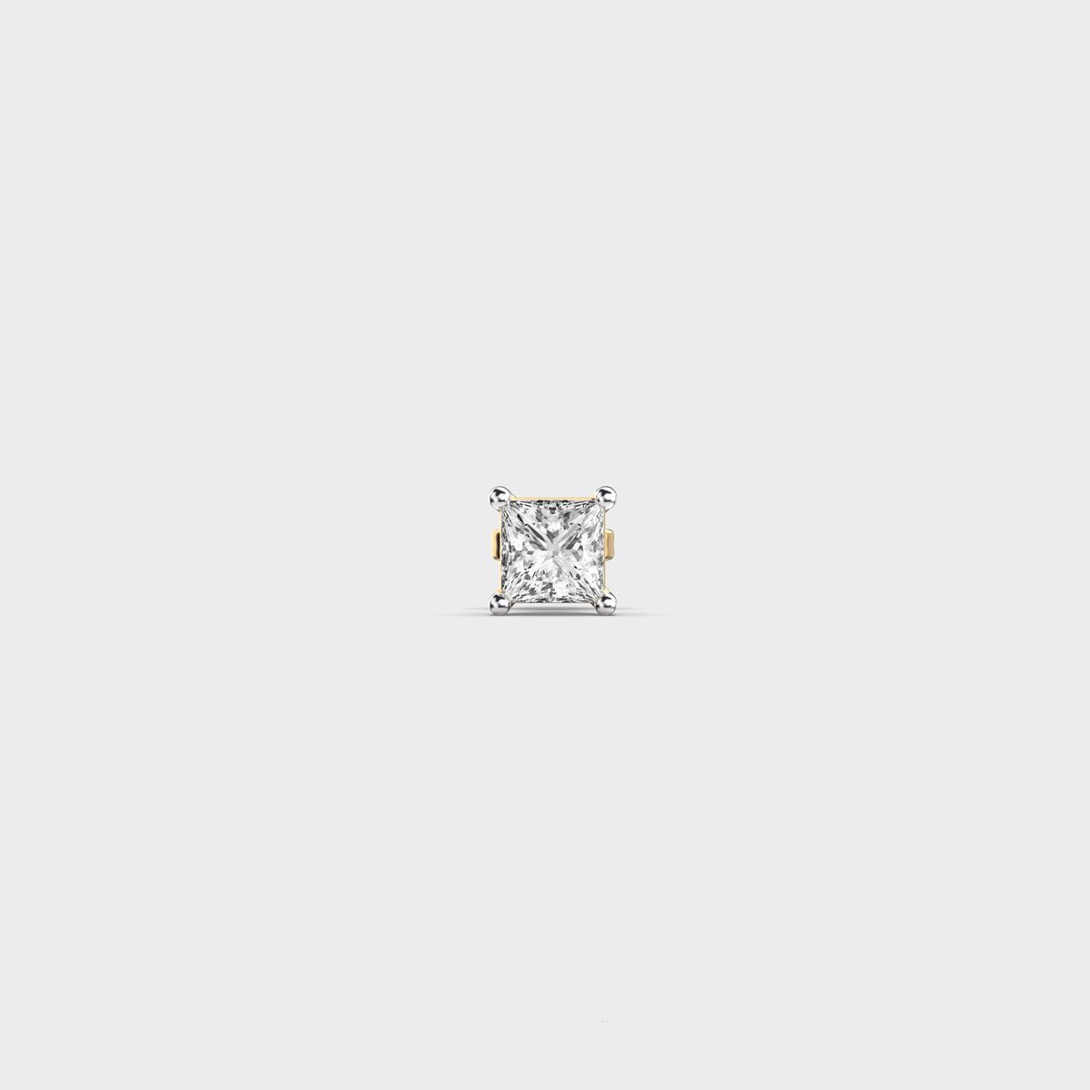 Sharp Edge Diamond Stud For Men