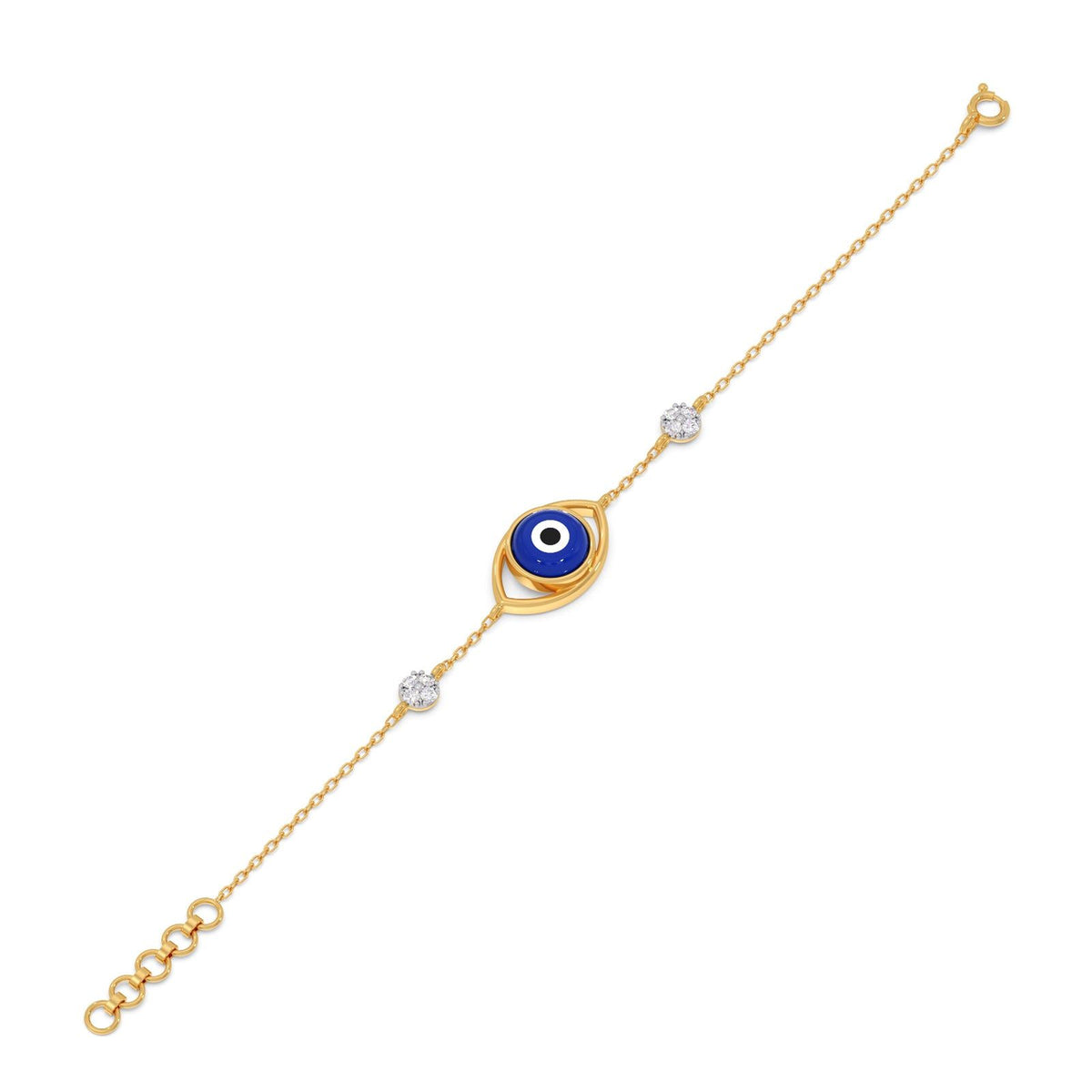 Lumiere Evil-Eye Diamond Chain Bracelet