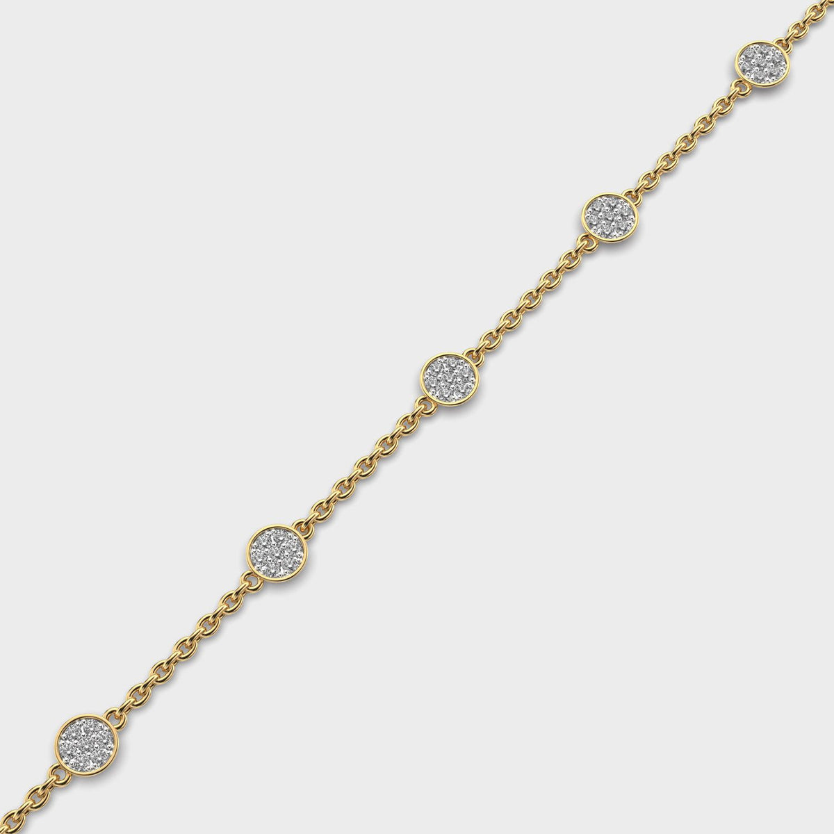 Refined Verge Diamond Bracelet