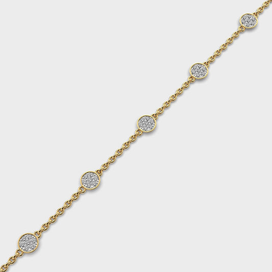 Refined Verge Diamond Bracelet