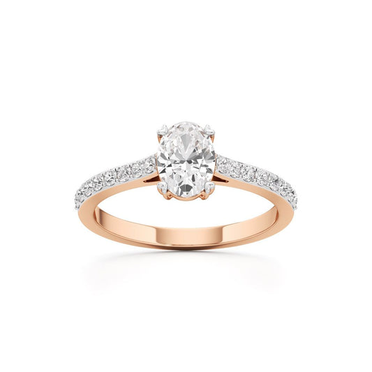 Oval Radiance Solitaire Ring