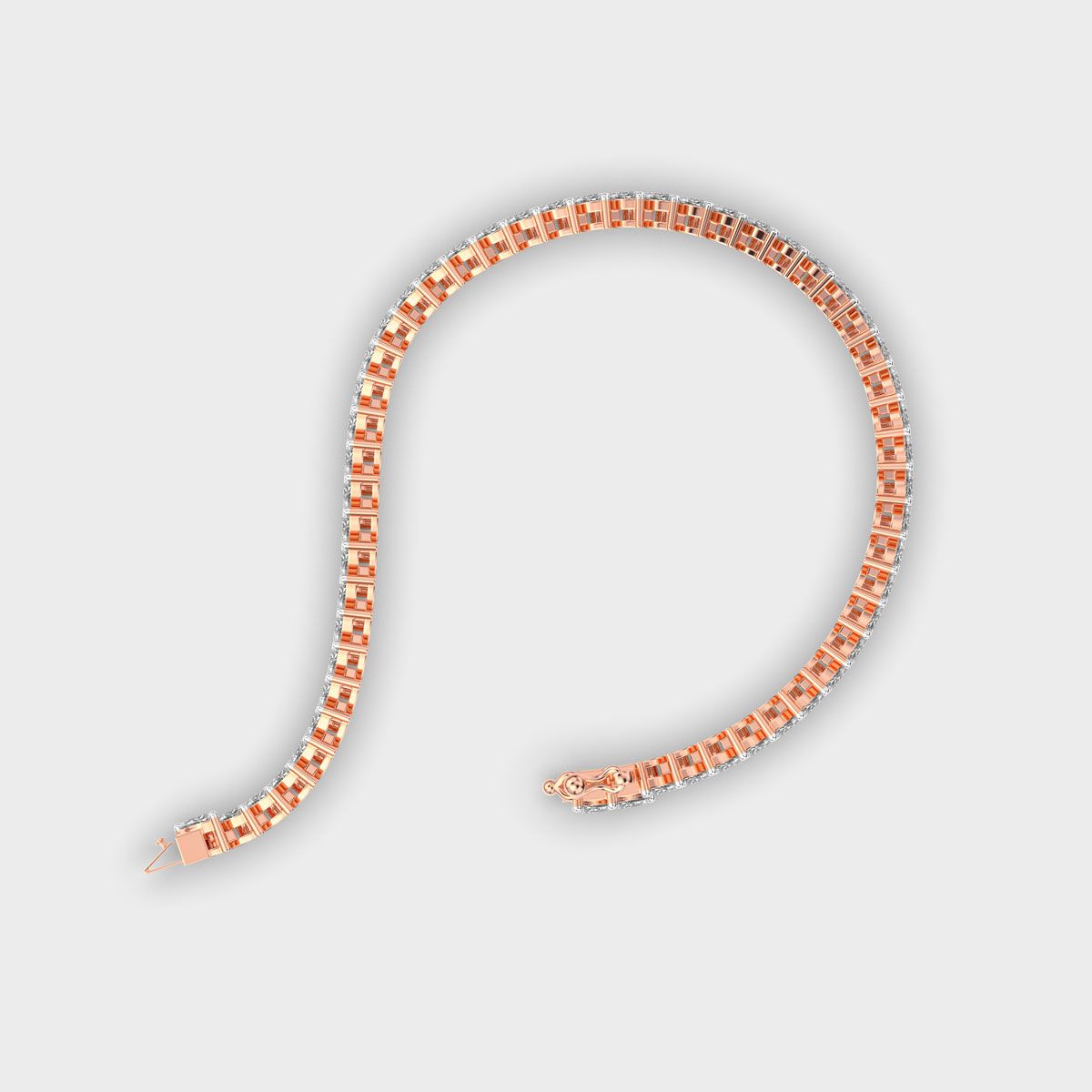 Marquise Laurel Row Diamond Bracelet