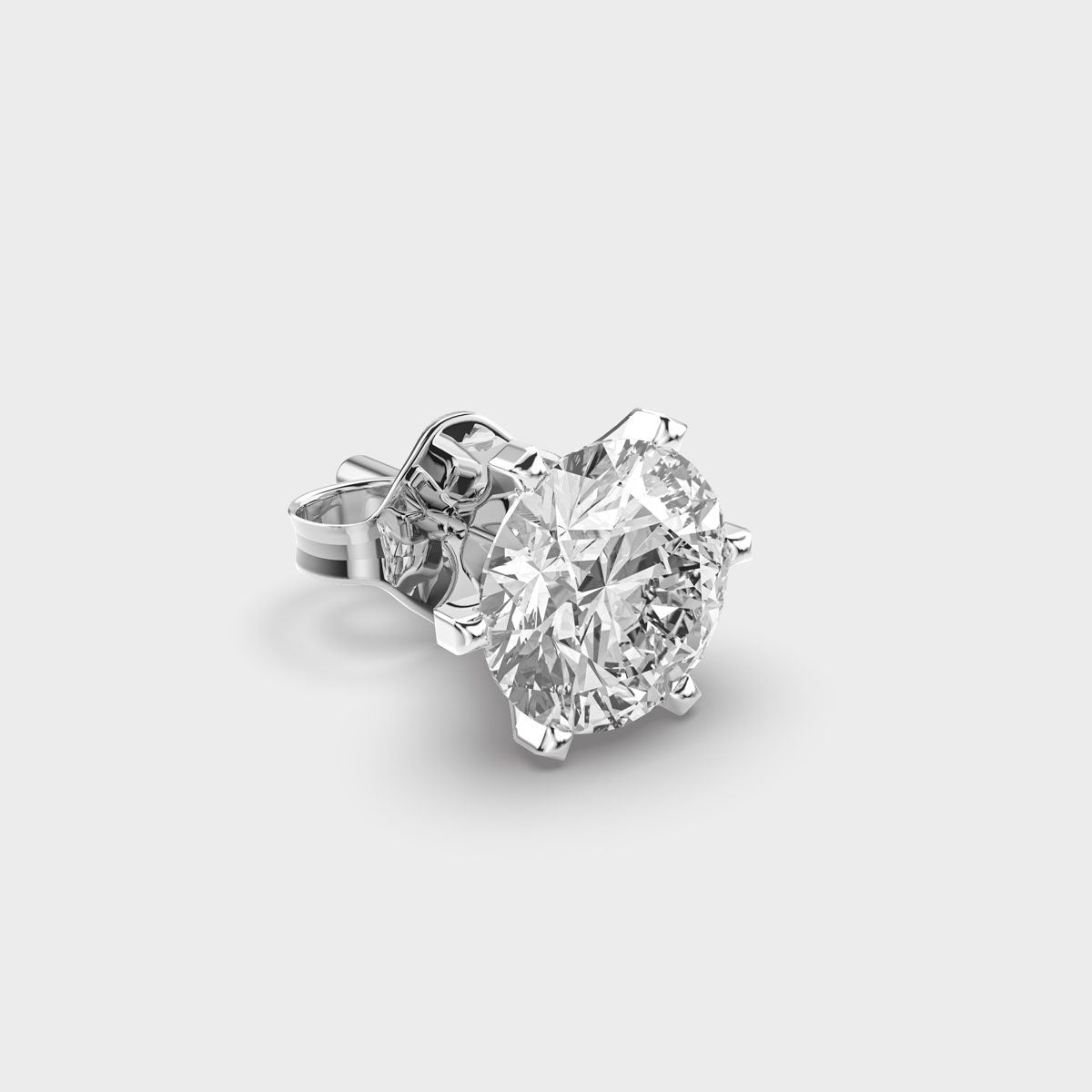 Round Ray Round Diamond Men Stud