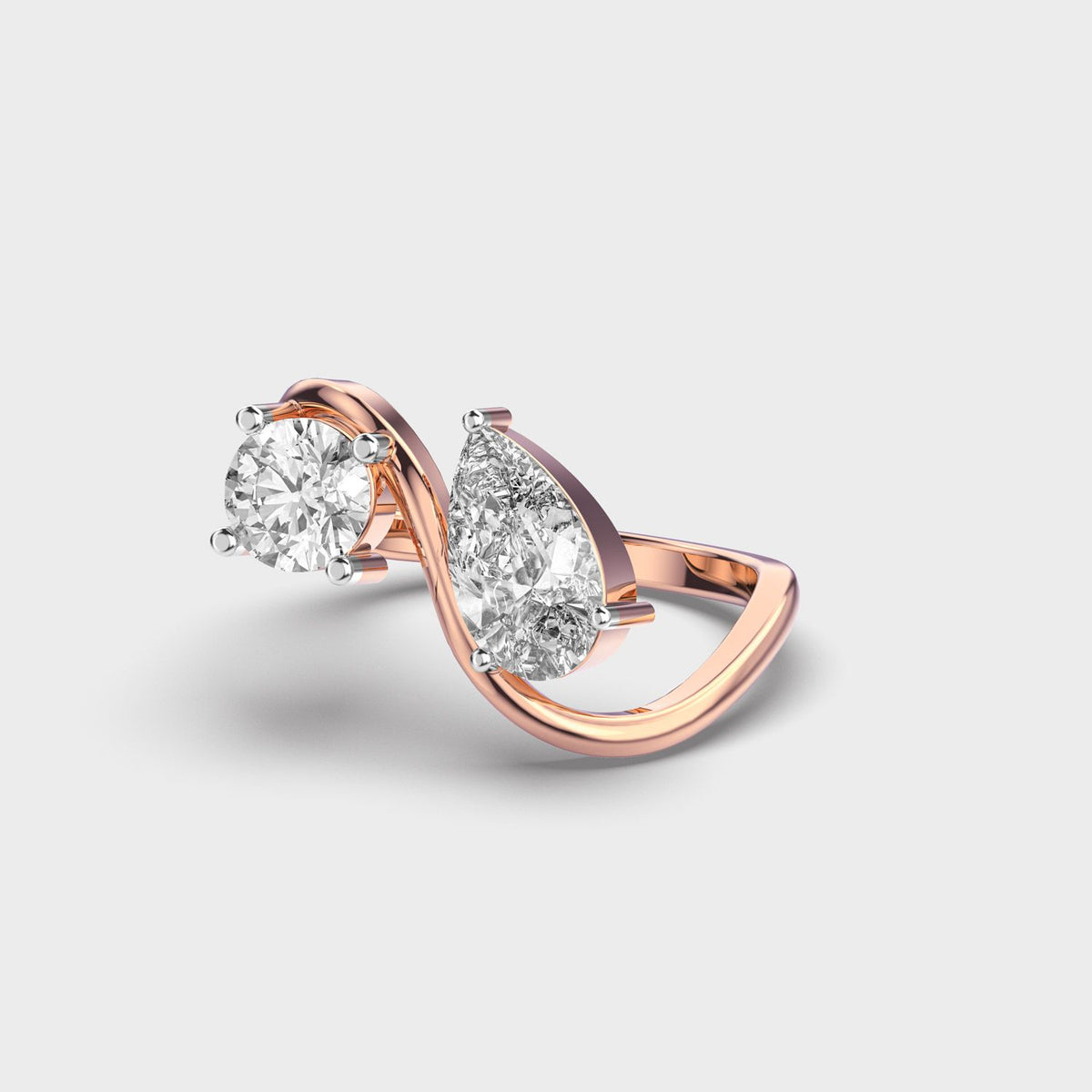 Us Together in Unity Diamond Ring - View 13