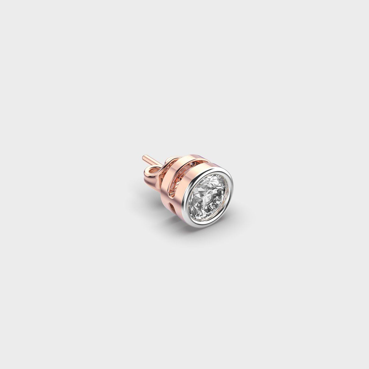 Dot of Light Diamond Stud for Men