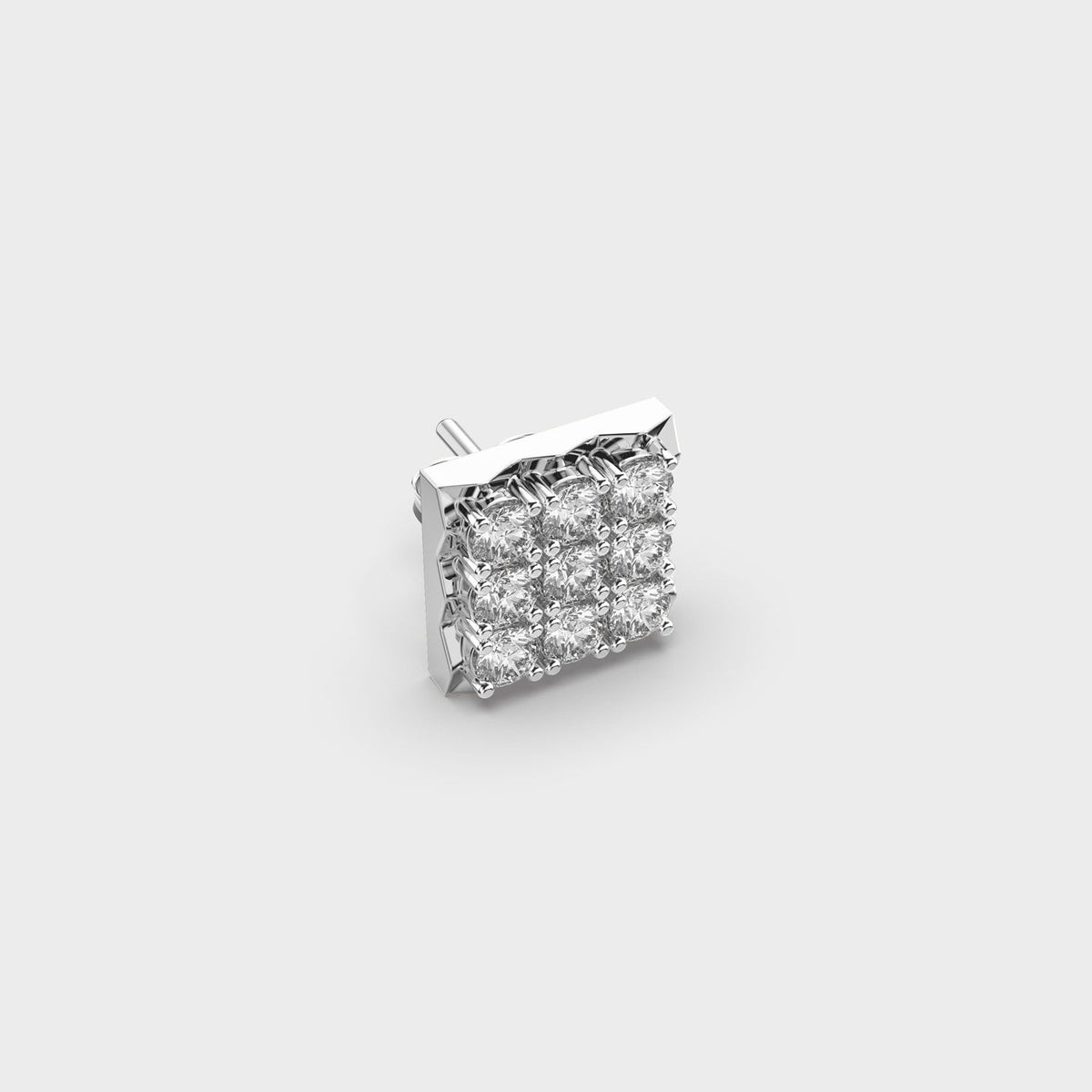 Check Mate Diamond Stud For Men