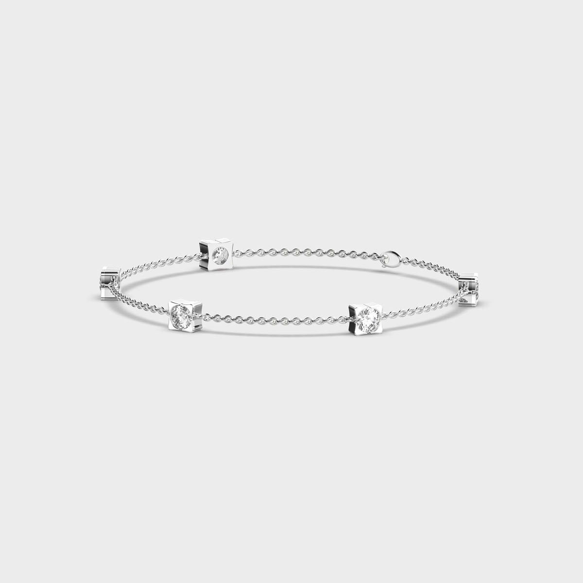 Roselle Beaded Diamond Bracelet