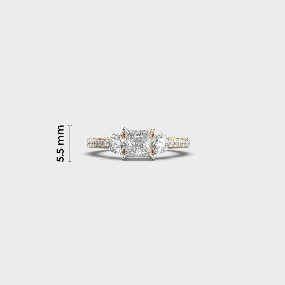Radiant Diamond Ring - View 5