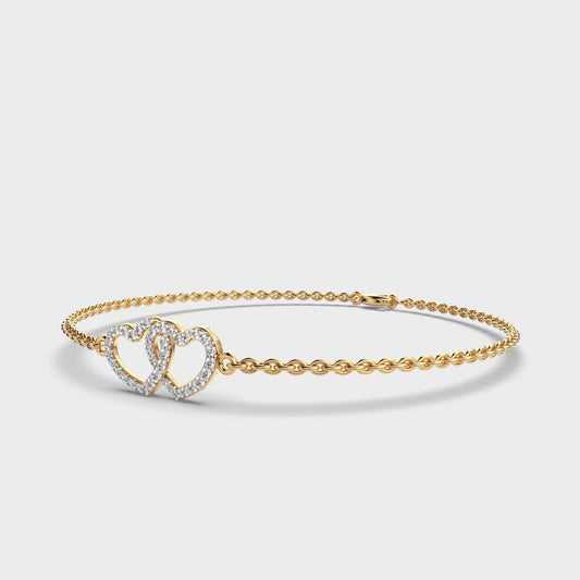 Rejoicing Hearts Diamond Bracelet