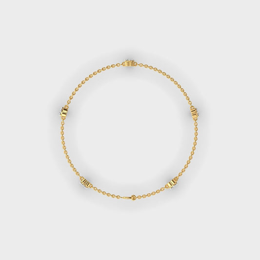 Stellar Dangler Diamond Bracelet