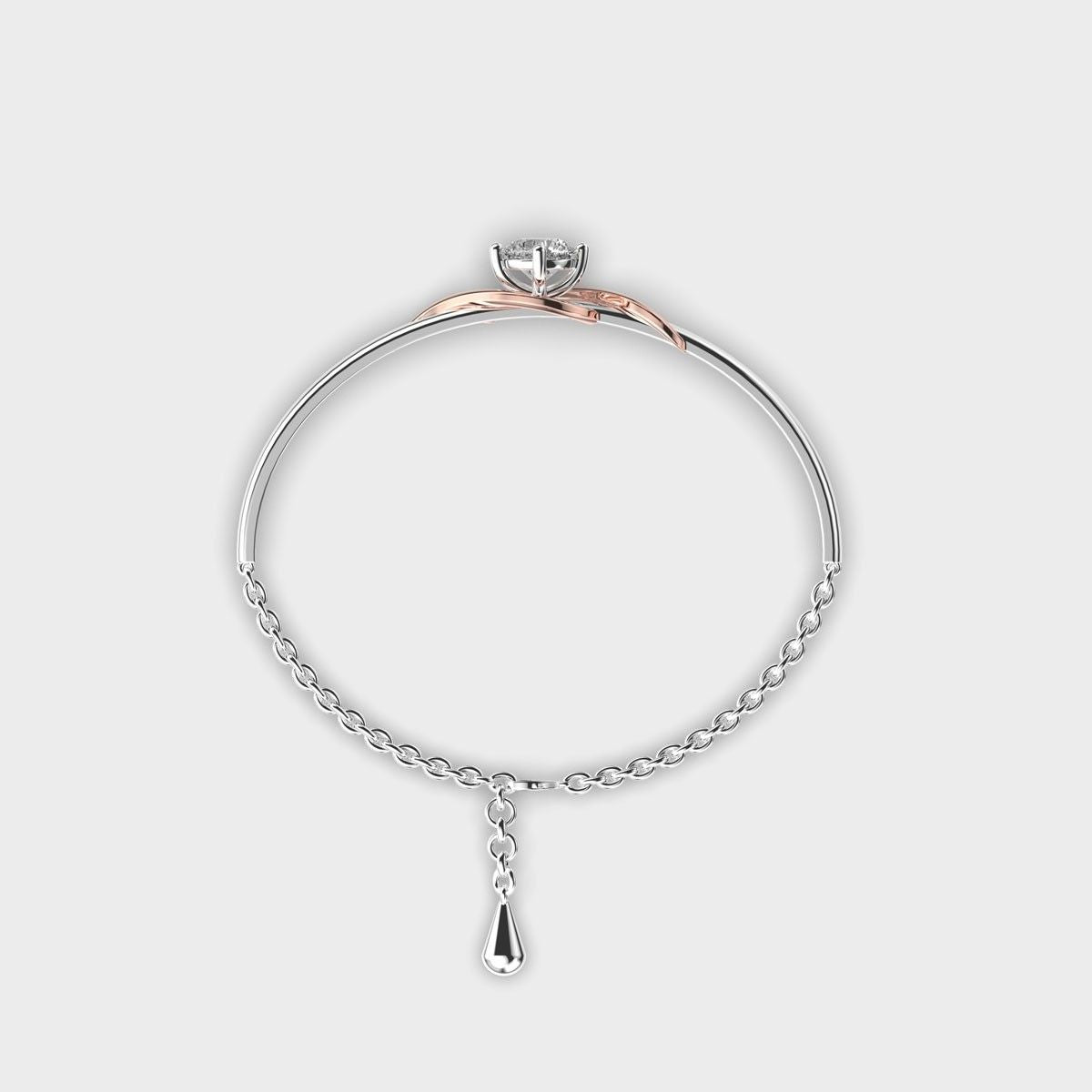 Diamond In Thistle Bracelet