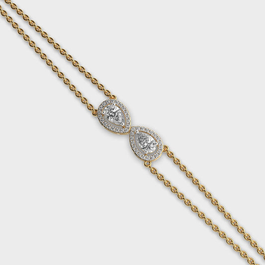 Dual Pear Eternal Diamond Bracelet Bracelet