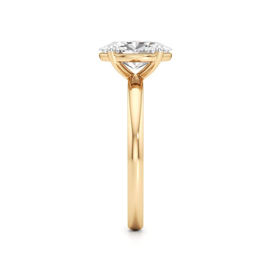 Classic Oval Diamond Solitaire Ring