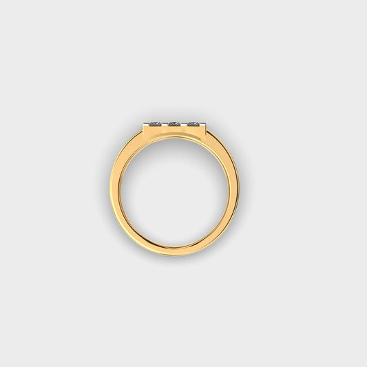 Knight Arc Round Diamond Ring - View 13