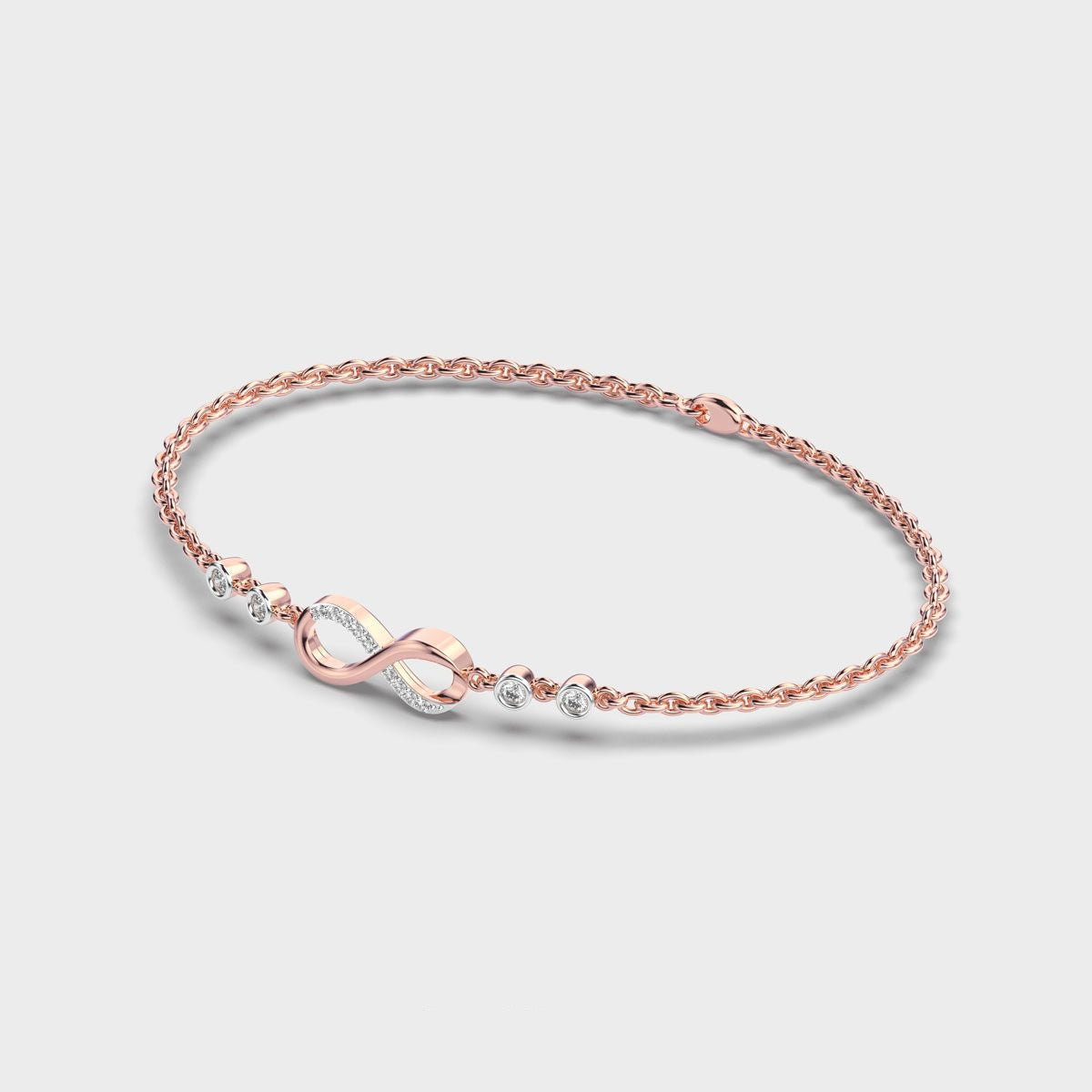 Diamond Encrusted Infinity Bracelet