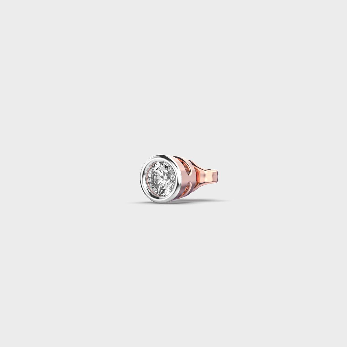 Appeal Round Diamond Stud For Men