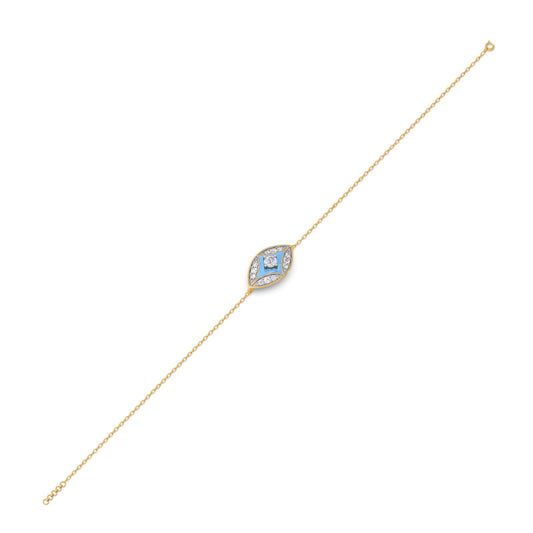Cotton Candy Skyline Diamond Bracelet