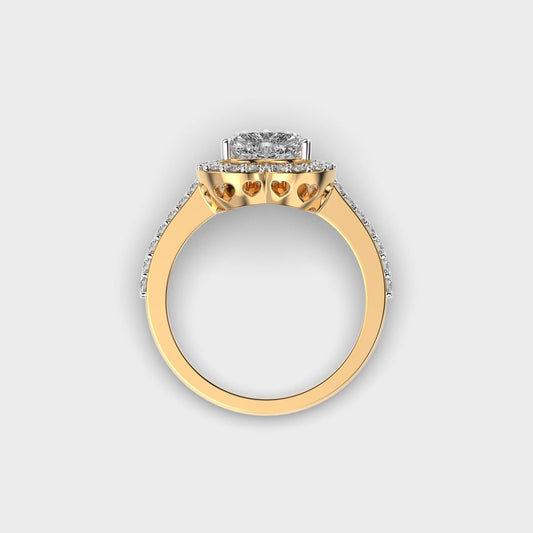 She Said Yes Heart Diamond Ring - View 5