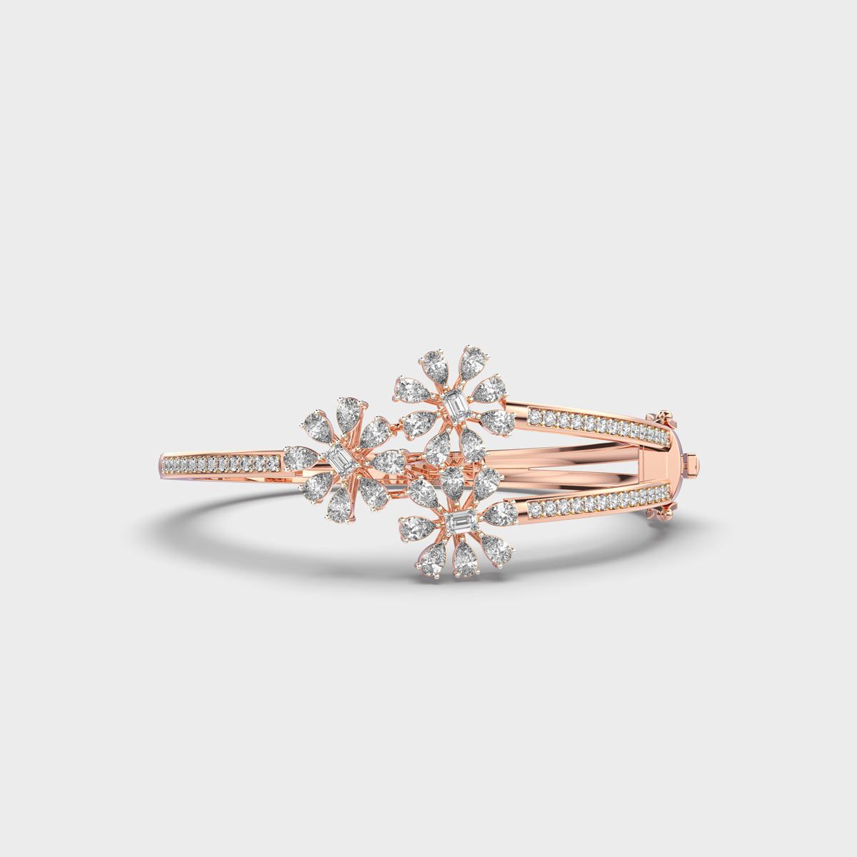 Triple Blossom Diamond Bracelet