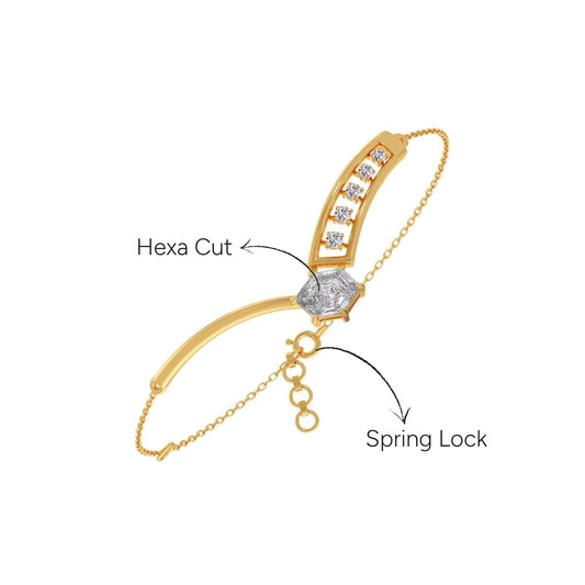Hexa Horizon Chain Bracelet