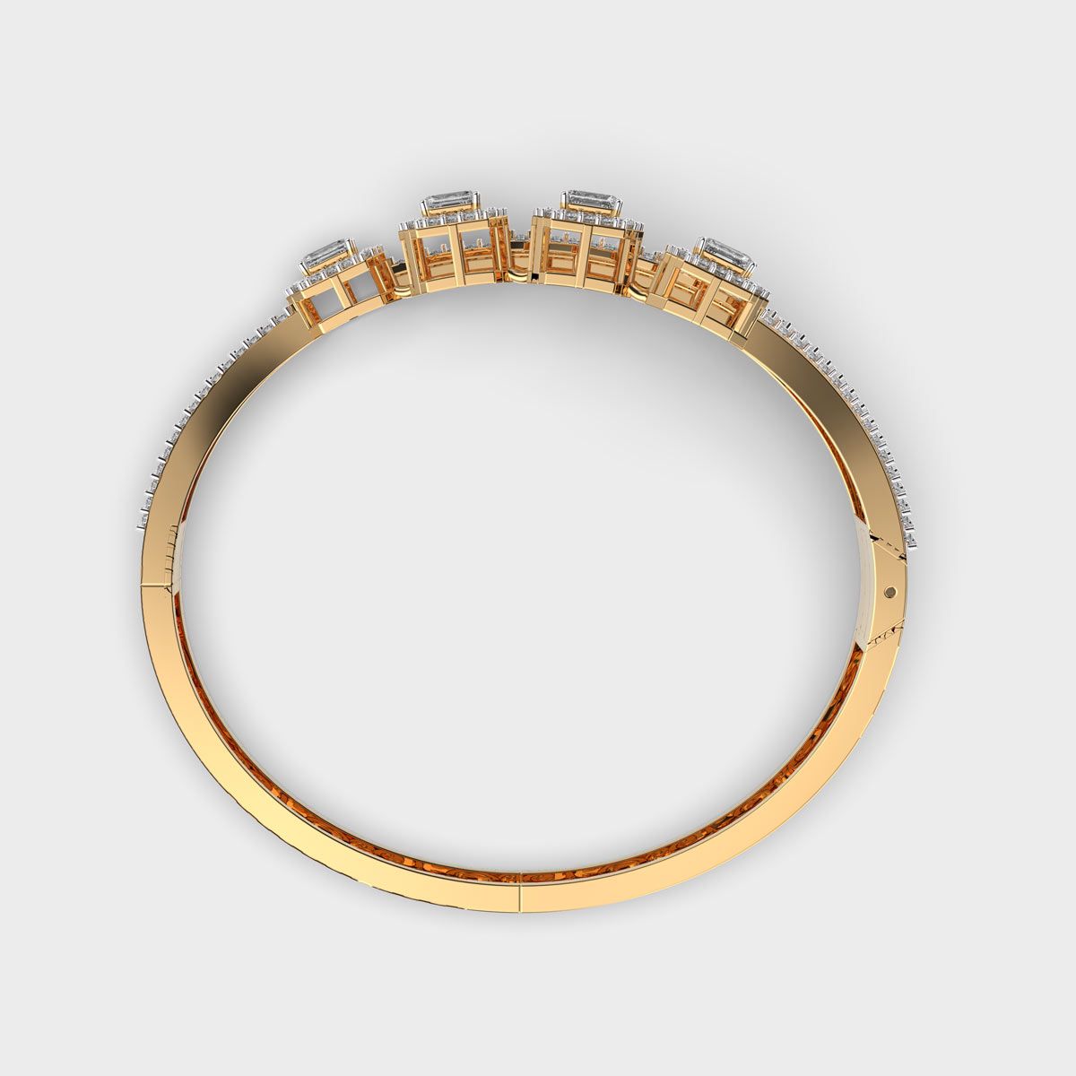 Flowing Harmony Step Diamond Bracelet