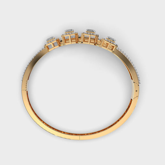 Flowing Harmony Step Diamond Bracelet