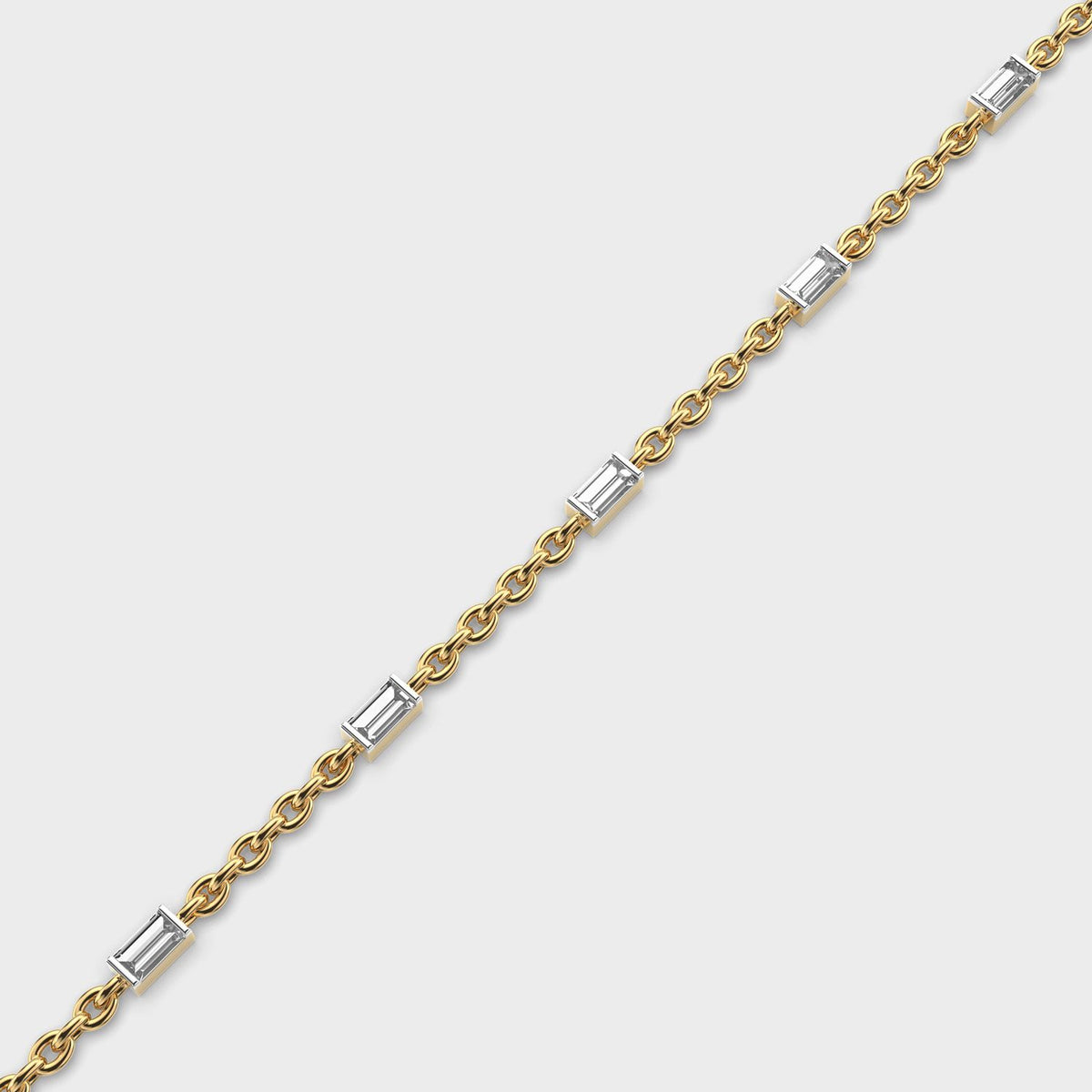 Lustrous Axis Diamond Bracelet