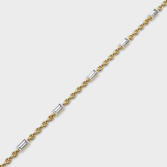 Lustrous Axis Diamond Bracelet