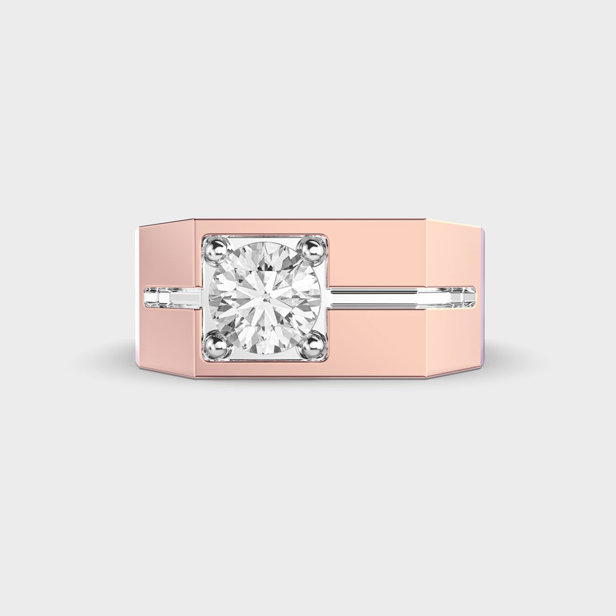 Chunky Diamond Band Ring - View 1
