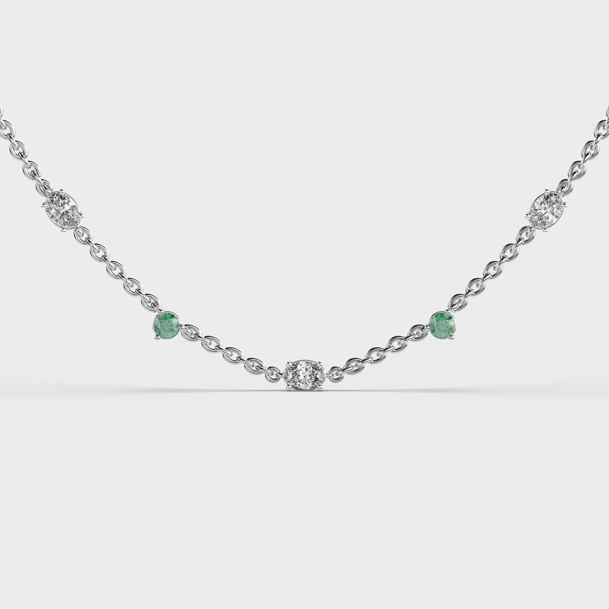 Solstice Cluster Diamond Necklace