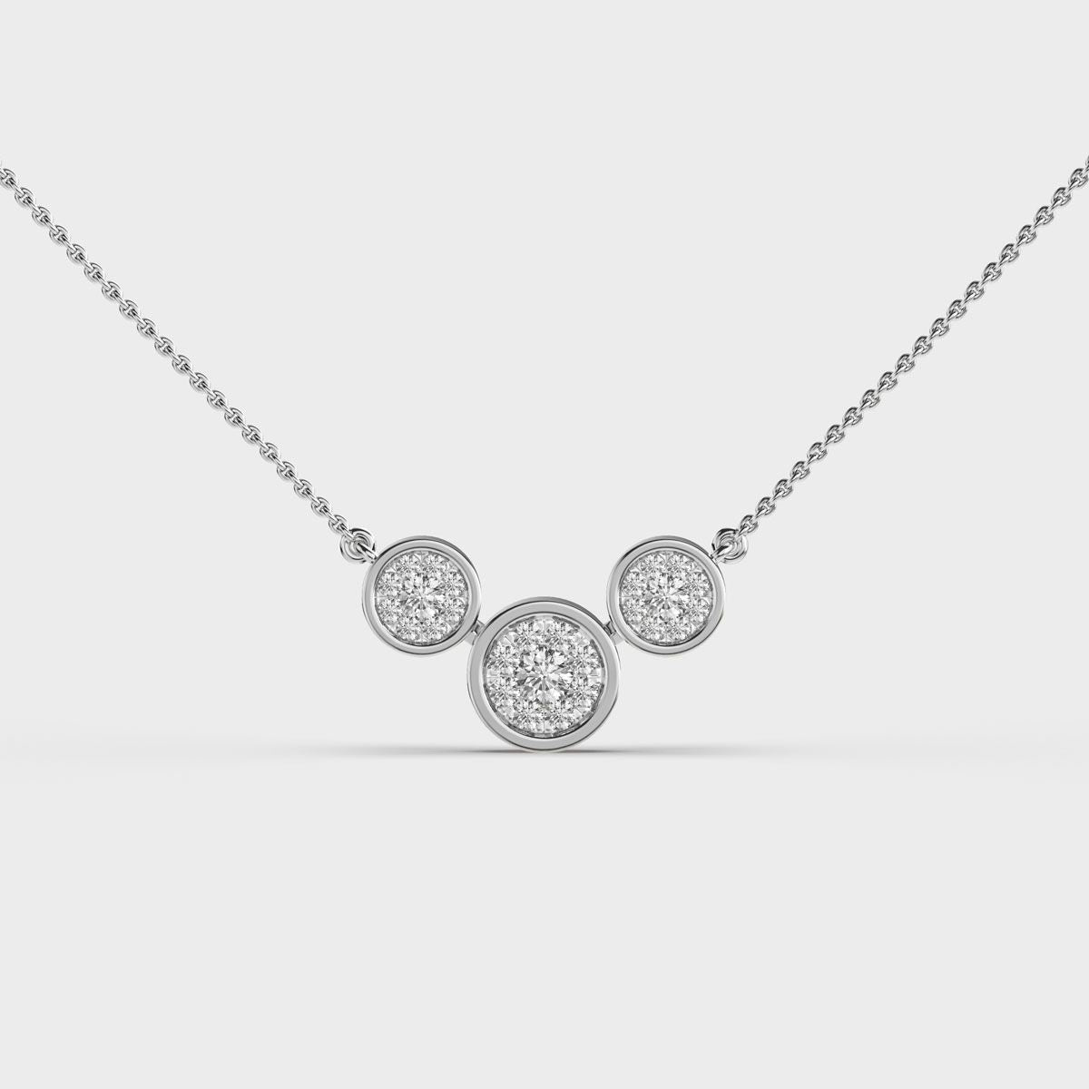 Eternal Circle of Three Diamond Necklace