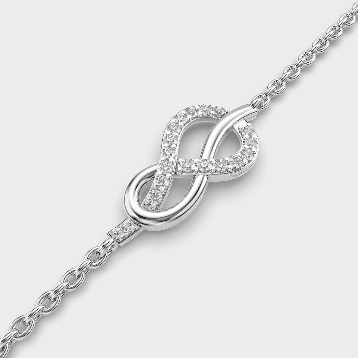 Reef Infinity Knot Diamond Bracelet