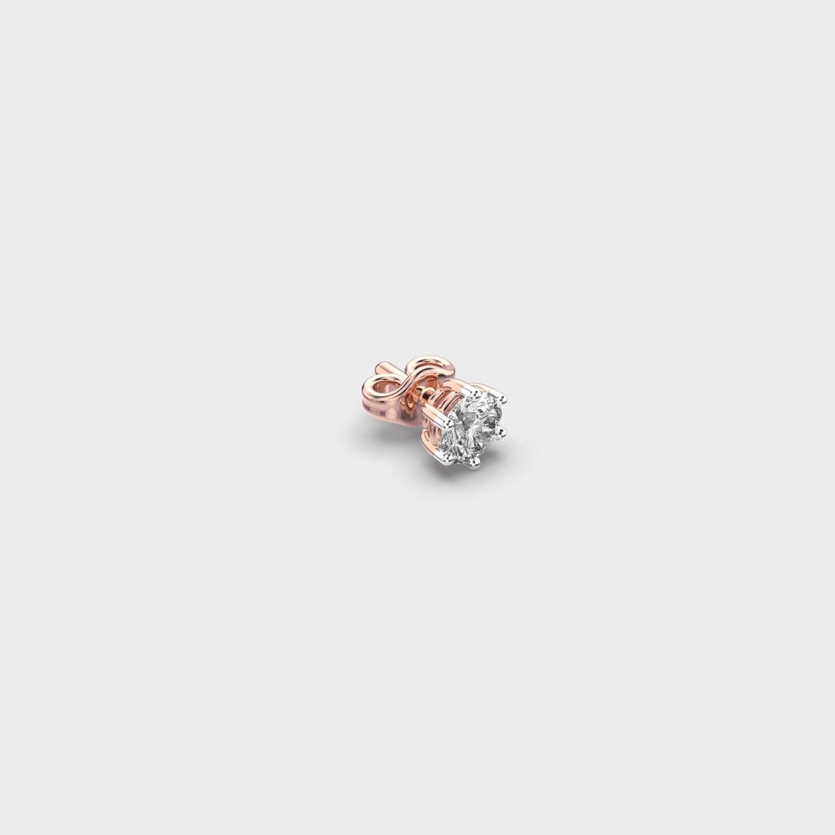 Dazzling Crest Oval Diamond Studs For Men