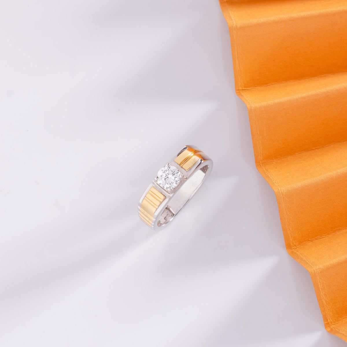 Dual Tone Ironclad Diamond Band For Men - View 16