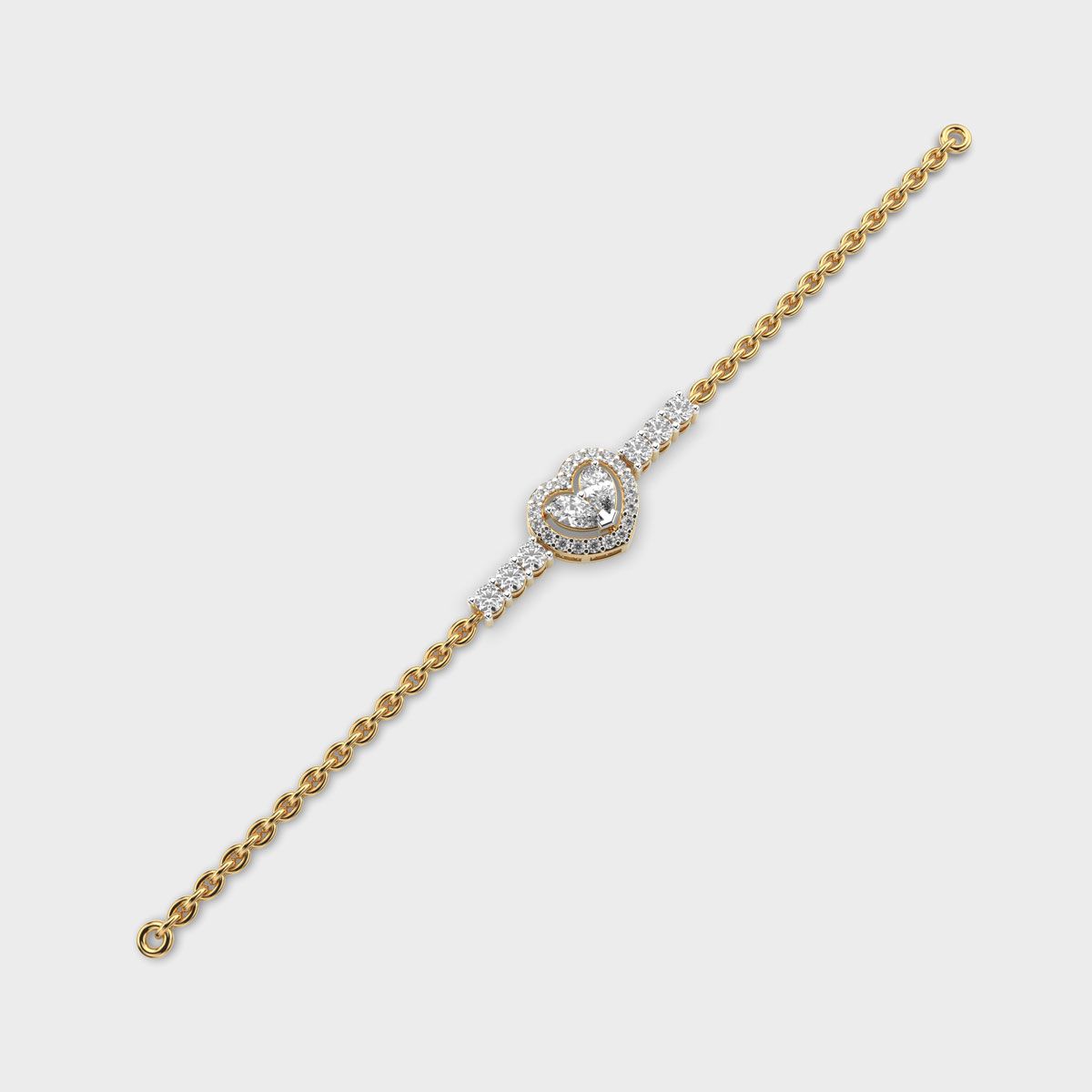 Hearty Delight Diamond Bracelet