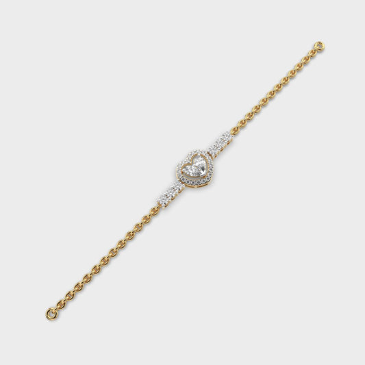 Hearty Delight Diamond Bracelet