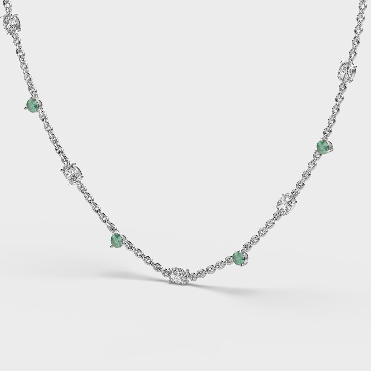Solstice Cluster Diamond Necklace