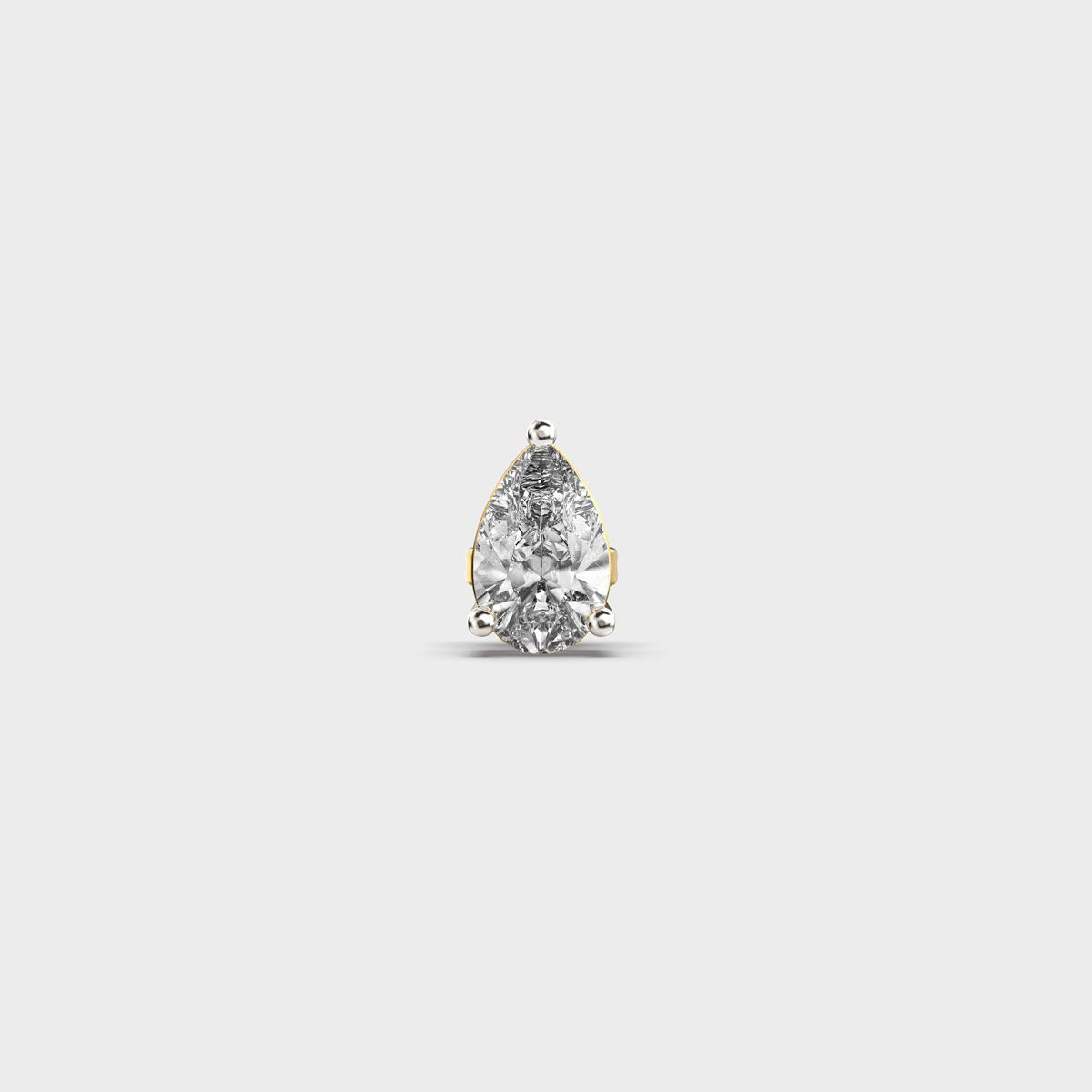 Pear Shaped Diamond Echo Stud